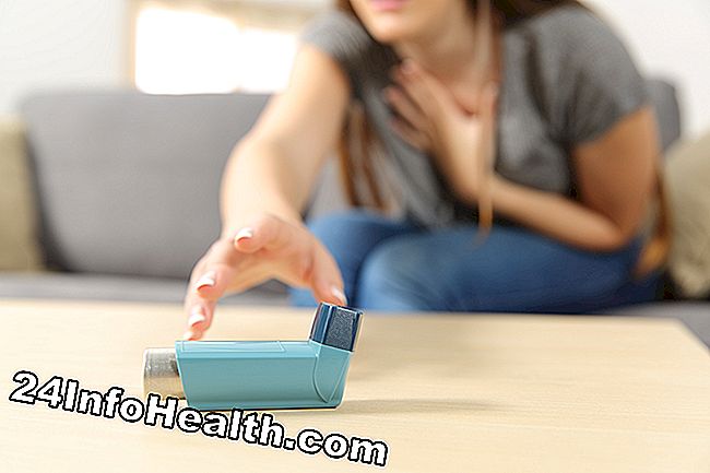 Dargestellt ist eine Person mit Asthmaanfall, bei der zum ersten Mal Atemnot auftritt.