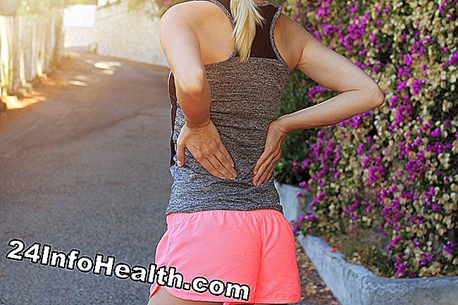 Det avbildar en person med hernierad (glidad) skiva i nedre delen av ryggen, som upplever lägre ryggvärk.
