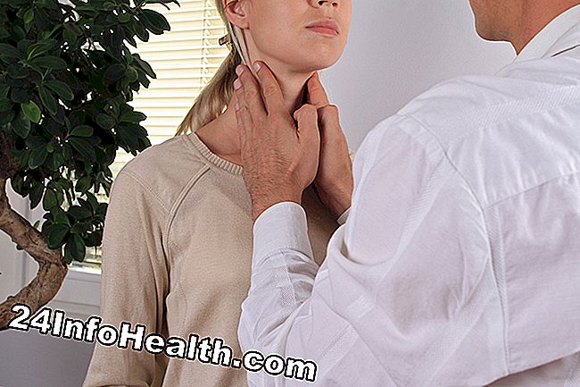 Sta raffigurando una persona con tiroide iperattiva, che sta sperimentando un gonfiore al collo su entrambi i lati.